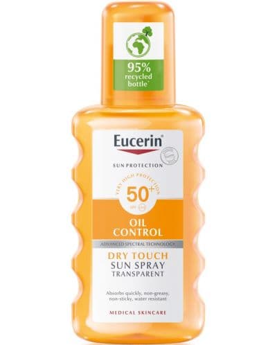 Eucerin Sun Прозрачен слънцезащитен спрей, SPF50, 200 мл