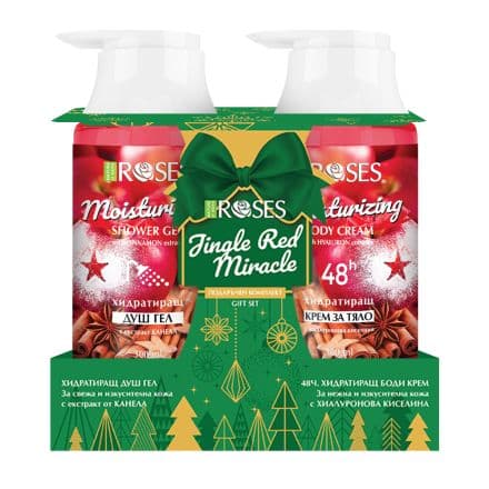 Nature of Agiva Nature Jingle Red Miracle Set Комплект Крем тяло 300 мл + Душ гел 300м