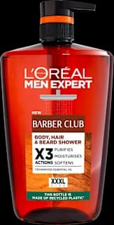 L'Oréal Paris Душ гел за мъже Barber Club, 1 000 мл