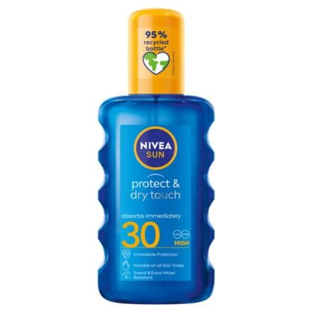 Nivea Sun Protect&dry Touch Слънцезащитен спрей SPF 30, 200 мл