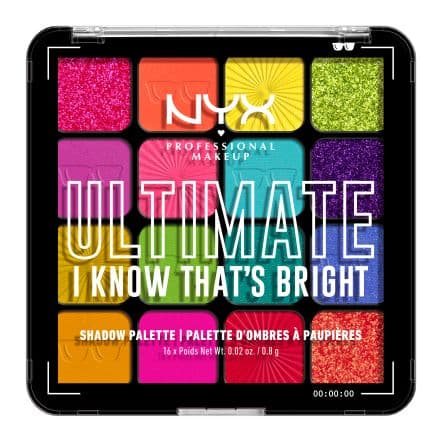 NYX Professional Makeup Ultimate Shadow Палитра сенки за очи 03 i know that's bright