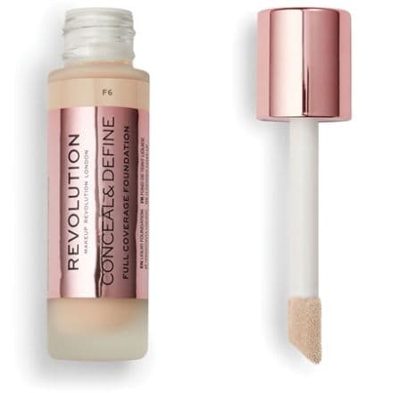 Revolution Conceal&define Full Coverage Фон дьо тен F6, 23 мл