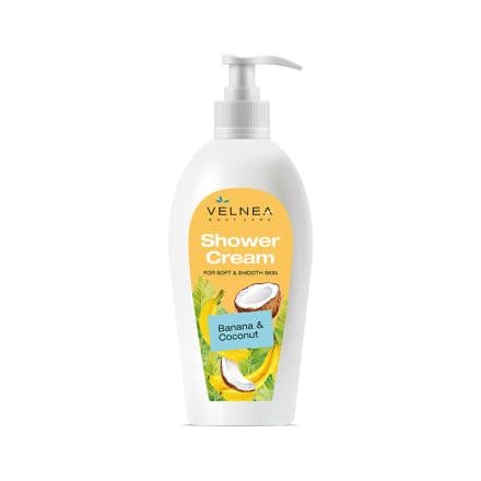 Velnea Banana &coconut Кремообразен душ гел, 400 мл