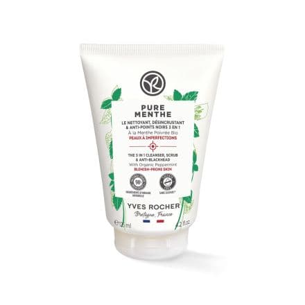 Yves Rocher Pure Menthe 3в1 Скраб за лице, 125 мл