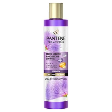 Pantene Silk 'N Glowing Шампоан за коса с биотин и хидролизиран копринен протеин, 225 мл