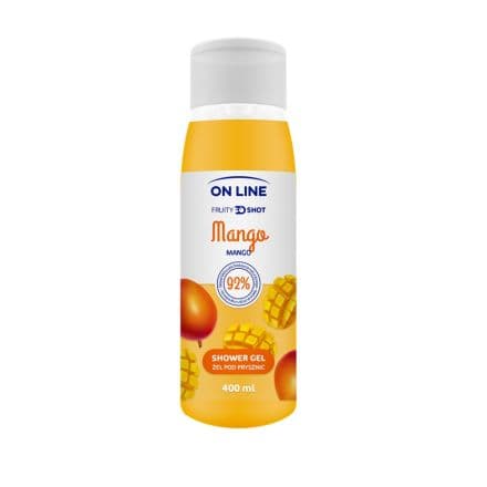 On Line Fruity Shots Душ гел - Манго, 400 мл / 92% натурални съставки