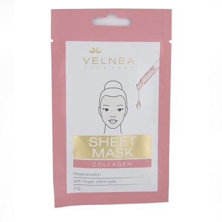 Velnea Sheet Mask Маска за лице колаген, 21 г