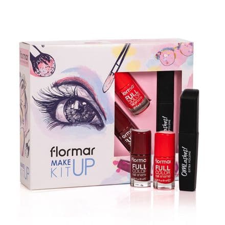 Flormar OML Комплект Спирала Extra Volume + 2 бр. Лак за нокти Full color