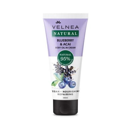 Velnea Natural Blueberry & Acai Крем за тяло, 200 мл