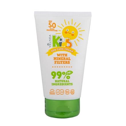 Velnea Kids Sun Care Слънцезащитен минерален крем с 99% натурални съставки SPF 50+, 150 мл