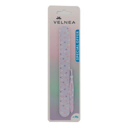 Velnea Сет пила за нокти + пинсета
