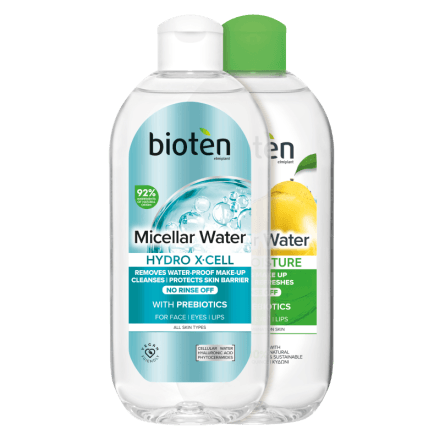 Bioten Skin Moisture 3 In 1 Мицеларна вода Normal Skin, 400 мл + Bioten Hydro Xcell Мицеларна вода,400 мл