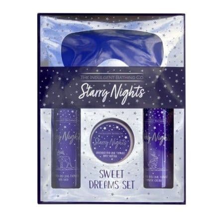 Starry Night Lavender & Limeflower Комплект Сатенена маска за очи, 100 мл + Масло за тяло, 100 мл + Душ крем, 300 мл + Мляко за вана, 300 мл