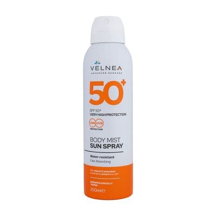 Velnea Sun Care Спрей за тяло SPF50+, 200 мл