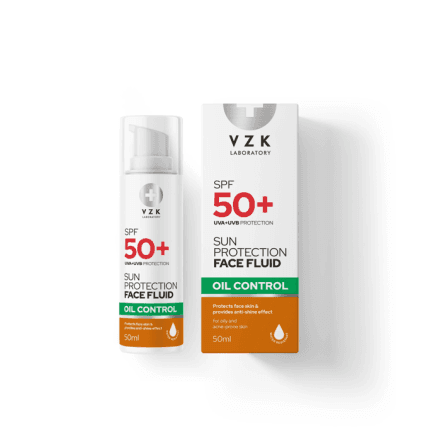 VZK Sun Флуид за лице за контрол за омазняването SPF 50, 50 мл