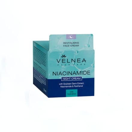 Velnea Нощен крем за лице с ниацинамид, 50 мл
