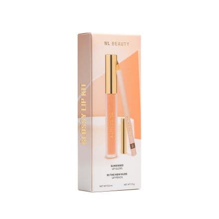 NL Beauty Glossy Lip Kit - Sunkissed + 05 The New Nude Комплект за устни