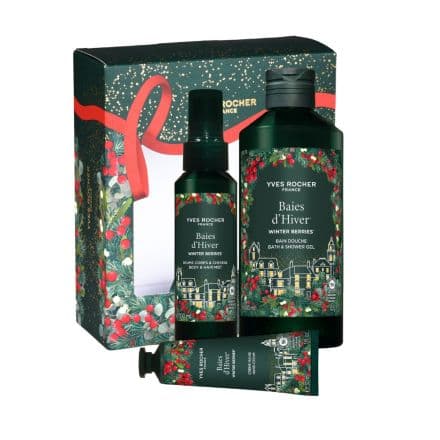 Yves Rocher Комплект зимни плодове душ гел 400 мл + мист 100 мл + крем за ръце 30