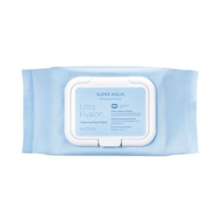 Missha Ultra Hyalron Water In Tissue Почистващи кърпички за грим, 30 бр.
