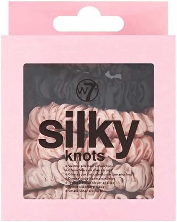 W7 Silky Knots - 6 PK Hair Scrunchies