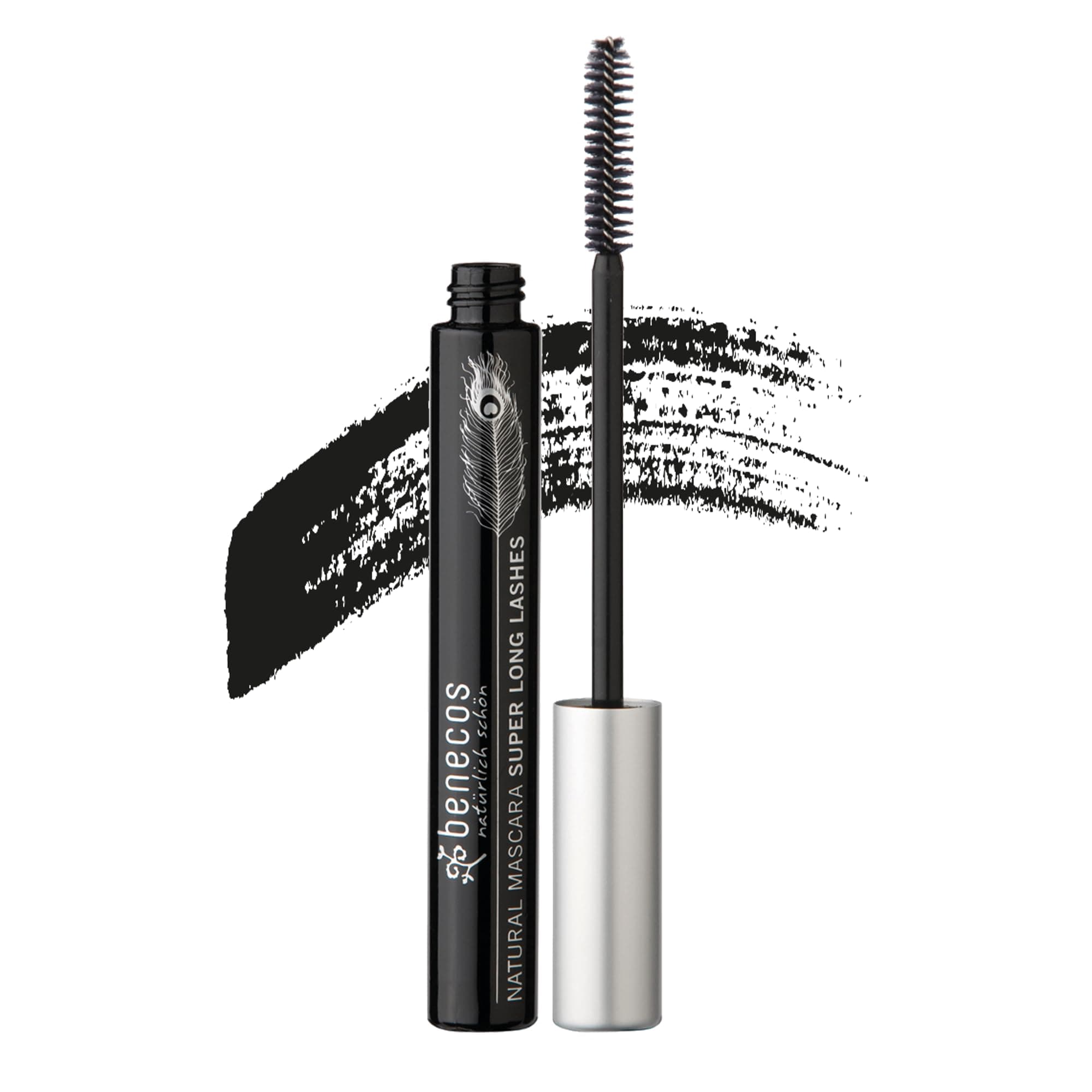 Benecos Черна спирала Super Long Lashes - 8 мл