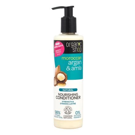 Organic Shop Подхранващ балсам за коса Арган и амла - 280 мл