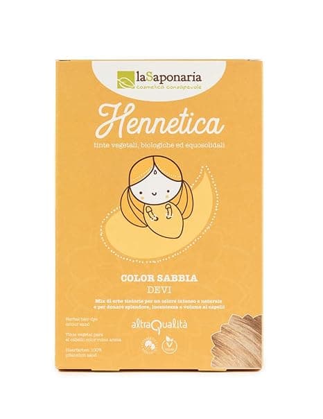 La Saponaria Билкова боя за коса Devi - пясъчен цвят, 100 г