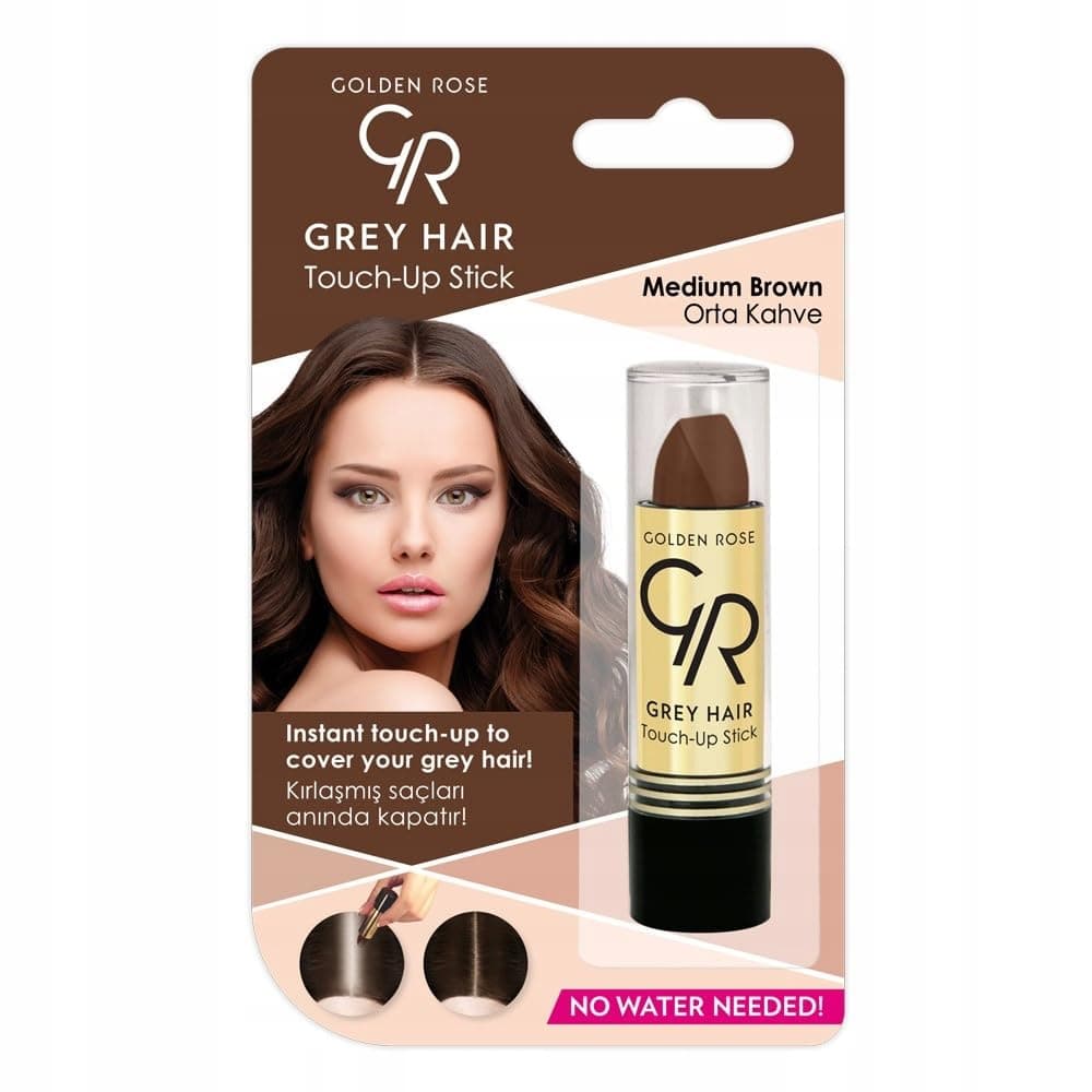 Golden Rose Коректор за коса стик - Medium Brown