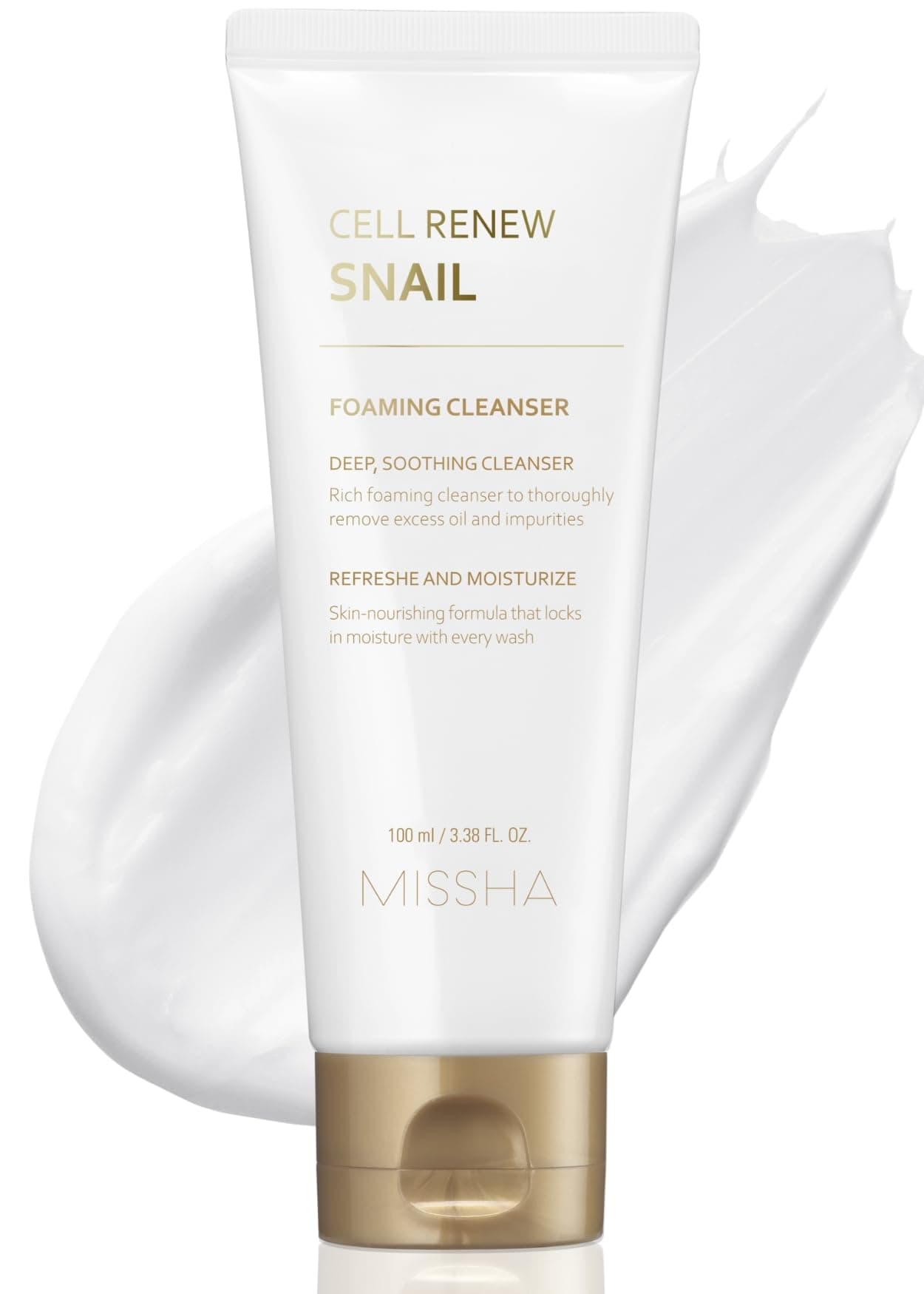 Missha Super Aqua Cell Renew Snail Cleansing Foam, Почистваща пяна