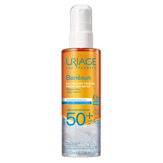 Uriage Bariesun SPF 50+ освежаваща слънцезащитна вода 200 мл