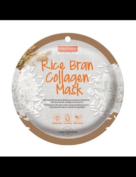 Purederm Rice Bran Collagen Mask
