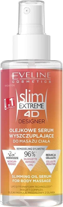 Eveline Cosmetics Slim Extr 4D Desiner отслабващо олио серум за масаж 150 мл