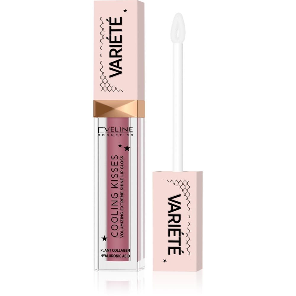 Eveline Cosmetics Variete Cooling Kisses гланц за устни с блясък, 05 New Romance, 6.8 мл
