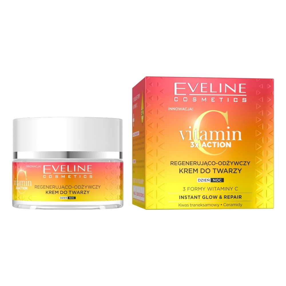 Eveline Cosmetics Vitamin C 3XACTION регенериращ и подхранващ крем за лице 50 мл