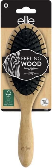 ABC Дървена четка за разресване Elite Feeling Wood