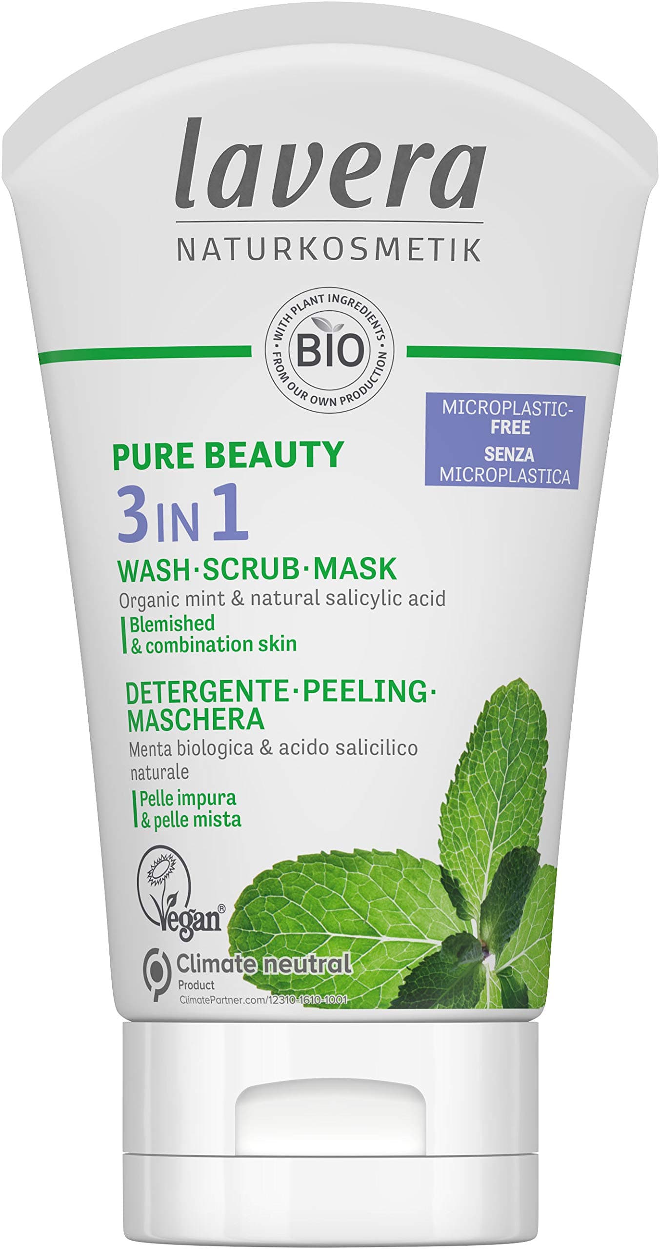 lavera Pure Beauty Гел-пилинг-маска 3в1 125 мл