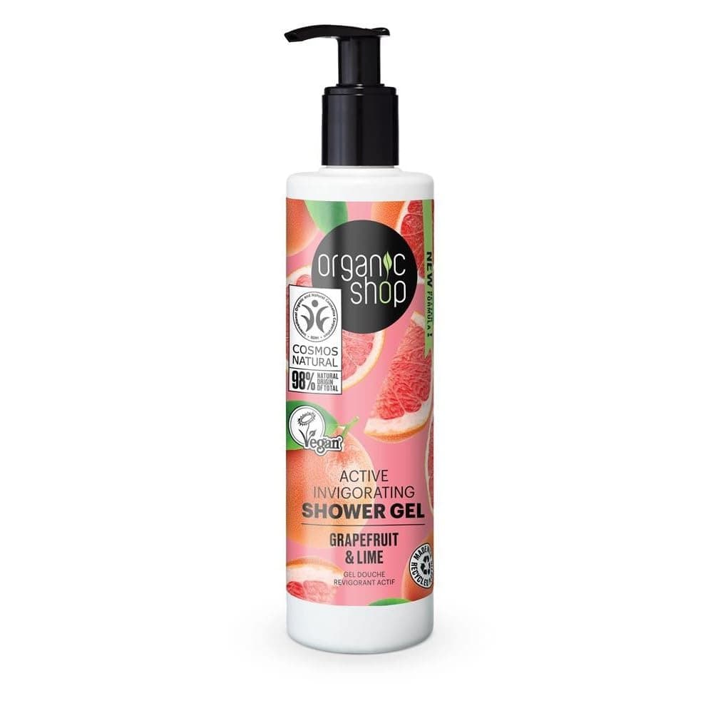 Ободряващ душ гел Grapefruit Punch -280 мл -Organi