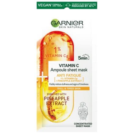Garnier Skin Naturals памучна маска Ампула Vitamin C