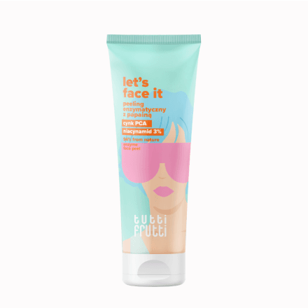 Farmona Ниацинамид 3% ензимен пилинг за лице с папаин + Detox Shot Mg Farmona Tutti Frutti Let's Face it