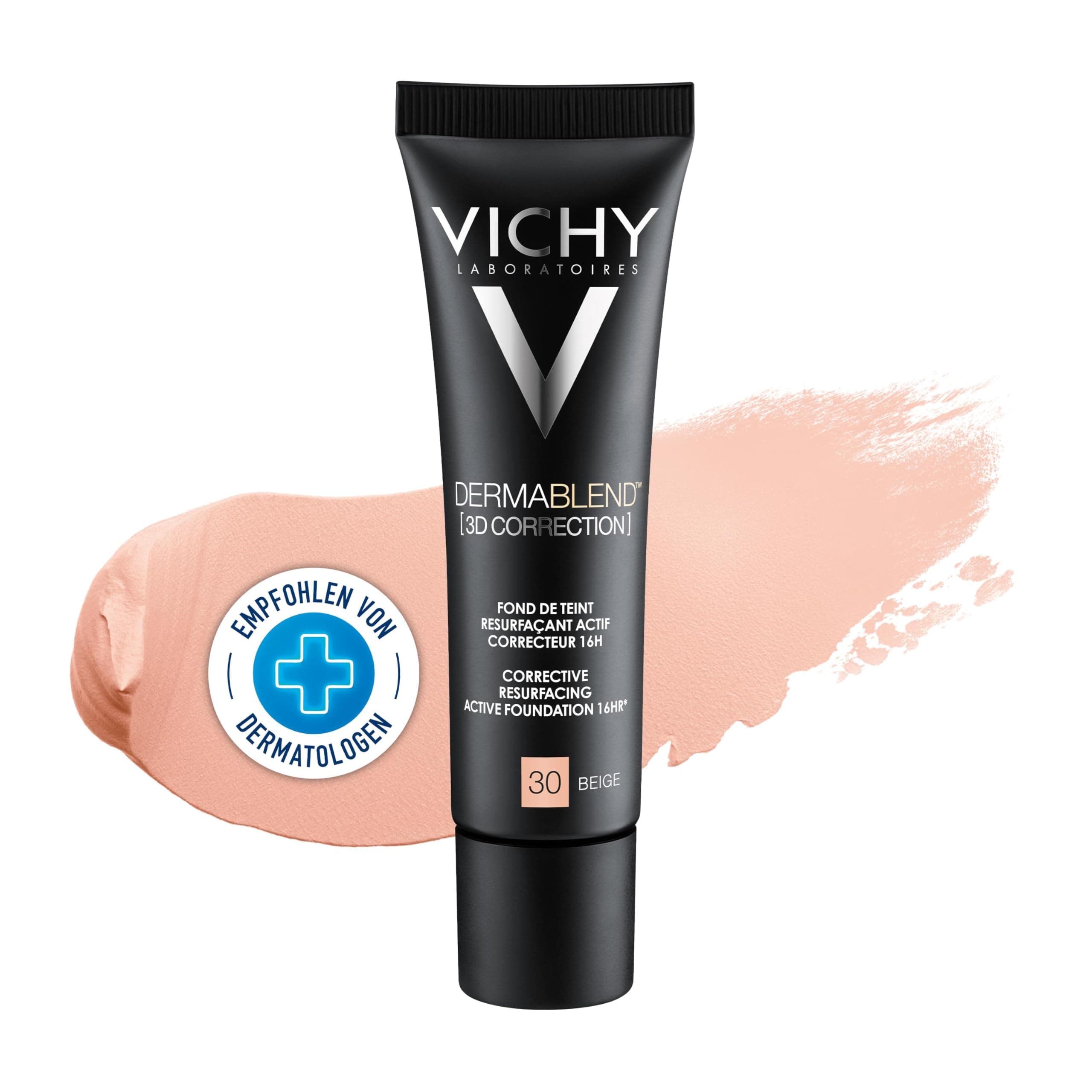 Vichy Dermablend 3d корекция фон дьо тен 30 мазна кожа 30 мл /бежов