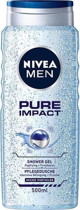 Nivea Men pure impact душ-гел за мъже 500 мл