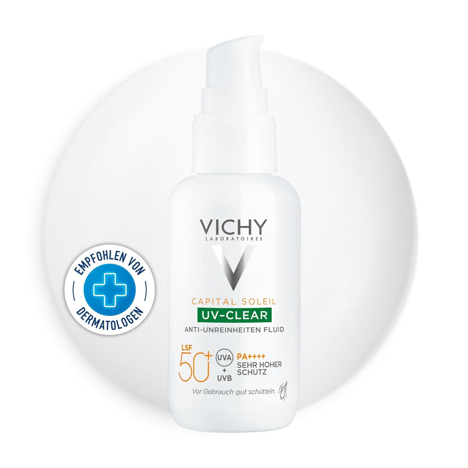 Vichy Soleil SPF 50+ uv-clear флуид за лице против несъвършенства 40 мл