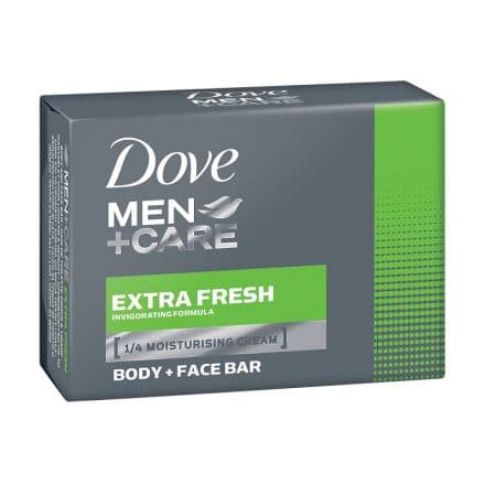 Dove Men + Care Extra Fresh Хидратиращ крем-сапун за лице и тяло за мъже 90 г