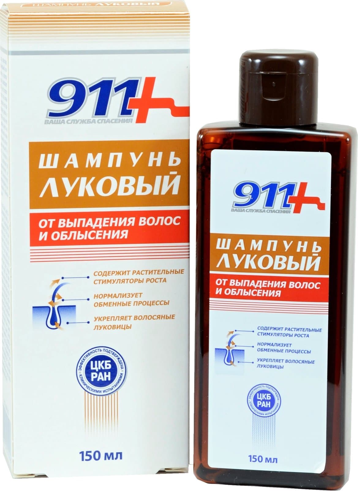 911 Луков шампоан против косопад 150 мл