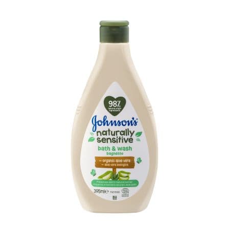 Johnson's Naturally Sensitive Шампоан за коса и тяло 395 мл