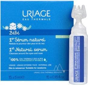 Uriage Натурал серум за почистване на носле и очи 15 × 5 мл