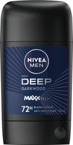 Nivea Men Deep Black Carbon Дезодорант стик против изпотяване за мъже 50 мл