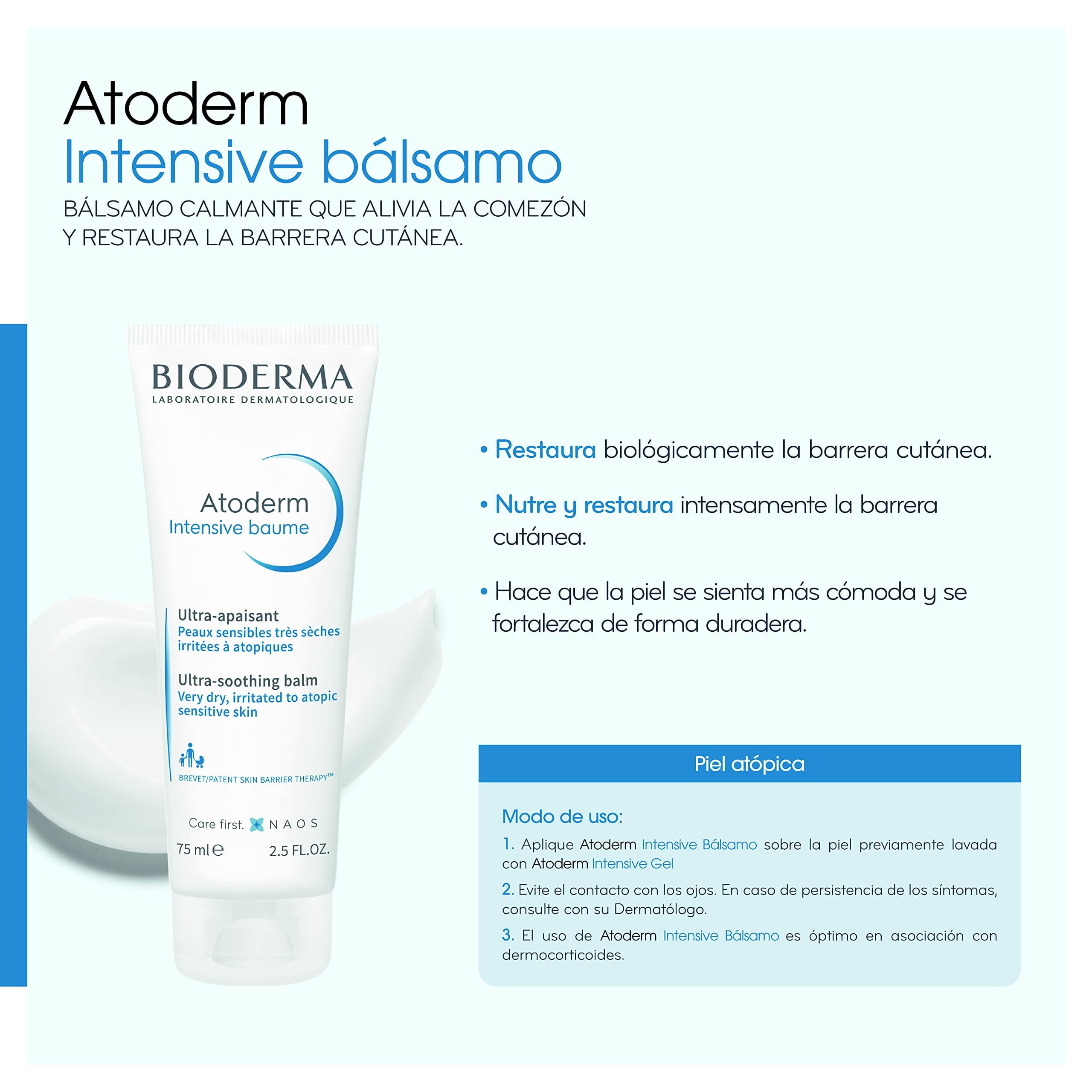 Bioderma Atoderm intensive балсам 75 мл