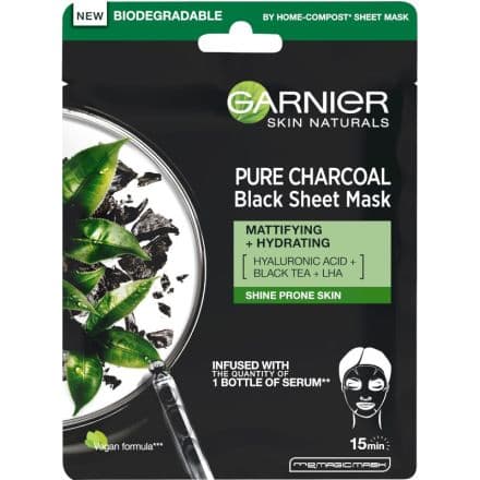 Garnier Skin naturals памучна маска за мазна кожа