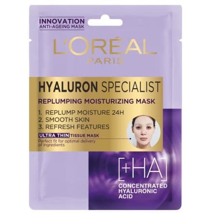 L'Oréal Paris Hyaluron specialist хартиена маска за лице